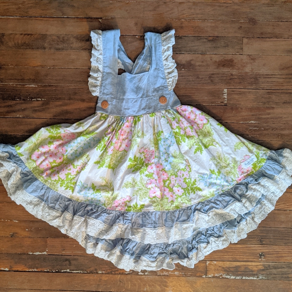 SOLD Sweet Honey Vintage Pinafore Dress 8 Easter